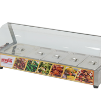 Bàn hâm nóng thức ăn có kính OKASU HBM-150 