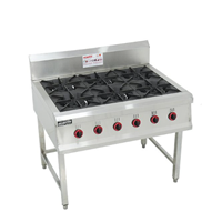 Bếp Âu 6 họng đánh lửa tự động Manito BA-6H/201/01