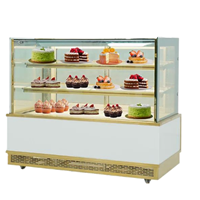 Tủ bánh kem 3 tầng 1m5 kính vuông TRJ-15T  