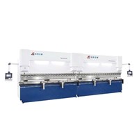 Máy chấn kim loại tấm thủy lực liên kết máy CNC kép dòng WE67K