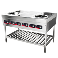 Bếp điện từ thương mại 4 vùng 2 đầu đốt LT-B300VI-B105