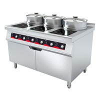 Nồi nấu súp âm tường 6 đầu đốt nhà hàng LT-D300VI-B105