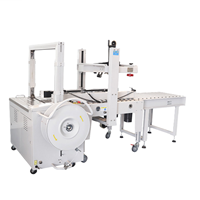 Máy dán thùng carton và đóng đai đa năng kết hợp dán thùng carton và đóng đai PP XFK-1D 