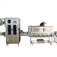 Máy đóng gói dùng điện, dán nhãn tự động cho lon, chai, màng co nhiệt DW240 