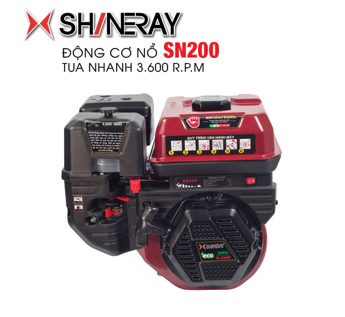 Động cơ xăng tua nhanh Shineray SN200 | VINACOMM