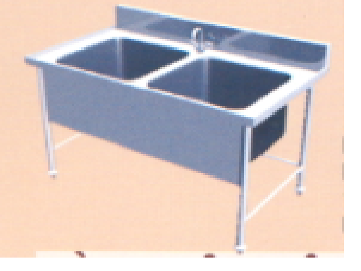 Bàn chậu đôi INOX  B2CCT12-75