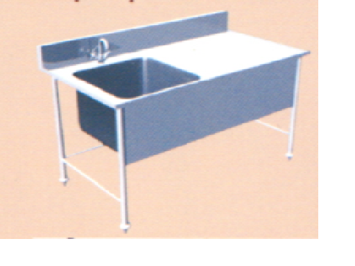Bàn chậu đơn INOX BCLT12-75
