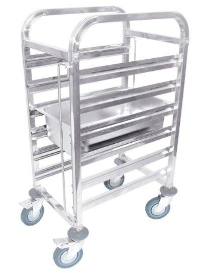 Xe đẩy inox 6 khay