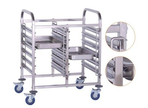 Xe đẩy inox 12 khay 101144