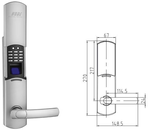 Khóa vân tay, mã số 9000RL-F