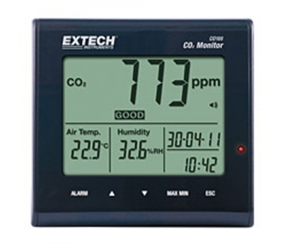 Máy đo CO2 nhiệt độ và độ ẩm trong nhà Extech CO100