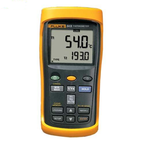 Nhiệt kế 2 đầu vào, ghi dữ liệu Fluke 54 II B
