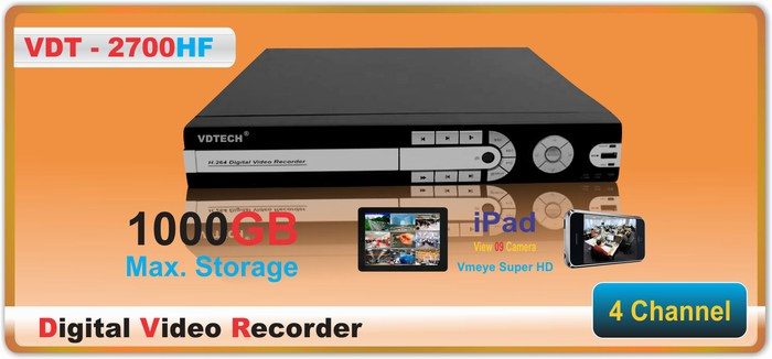 Đầu ghi hình 4 kênh VDTECH VDT-2700HF