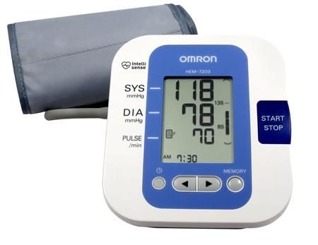 Máy đo huyết áp bắp tay Omron Hem 7203