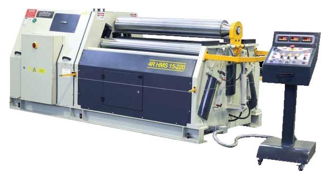 Máy lốc tôn thủy lực 4R HMS 2050x150