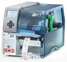 Máy in mã vạch Cab A4+ T - chuyên in chất liệu dệt may