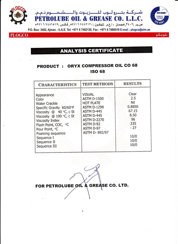 Dầu máy nén khi ISO 68