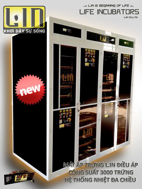 Máy ấp trứng 3200 L.IN điều áp LDI-3200