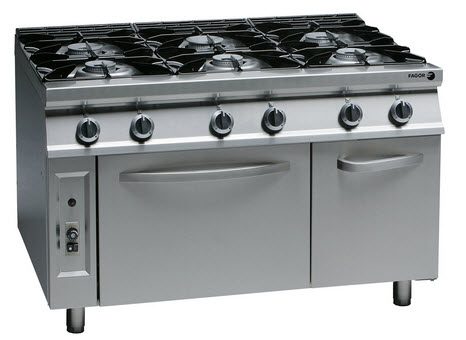 BẾP ÂU 6 HỌNG CÓ LÒ NƯỚNG FAGOR CG9-82