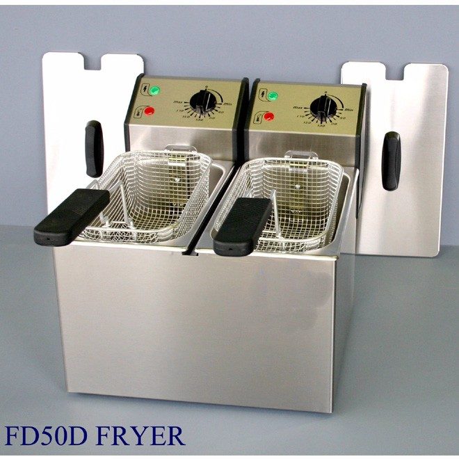 BẾP CHIÊN NHÚNG ĐÔI DÙNG ĐIỆN ROLLER GRILL FD50D