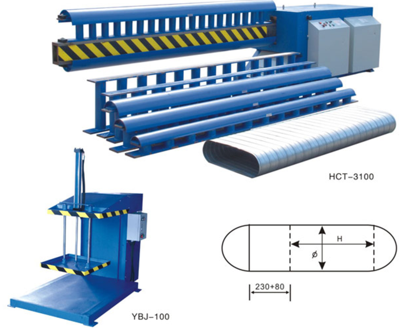 Máy sản xuất ống gió OVAL HCT 3100