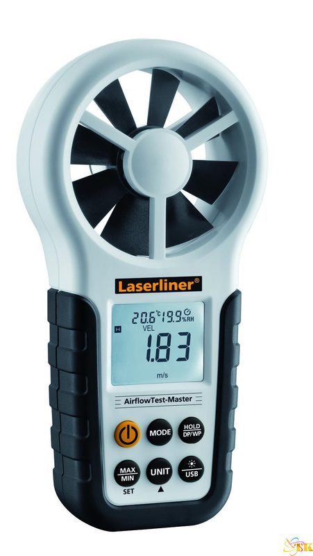 Máy đo tốc độ gió, lưu lượng gió LaserLiner 082.140A