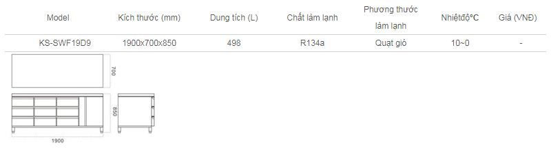 Bàn lạnh SCT-6W3