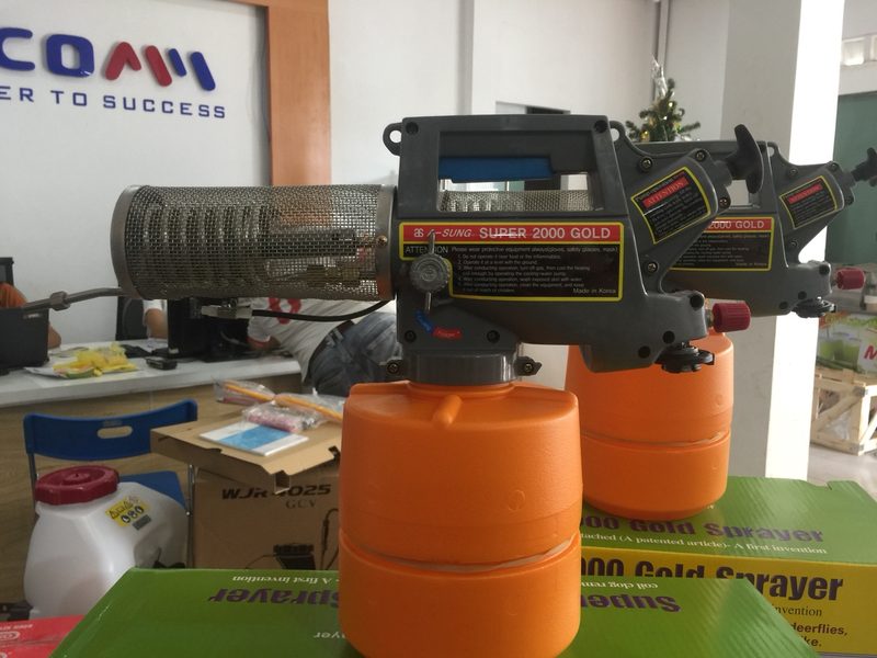 Máy phun khói diệt côn trùng mini chạy gas  Super 2000 Gold