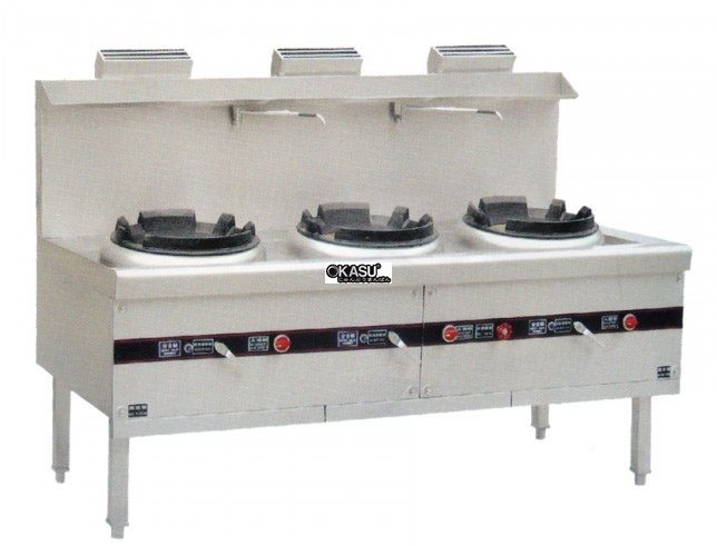 Bếp Á 3 họng không quạt thổi OKASU OKS-BA3H