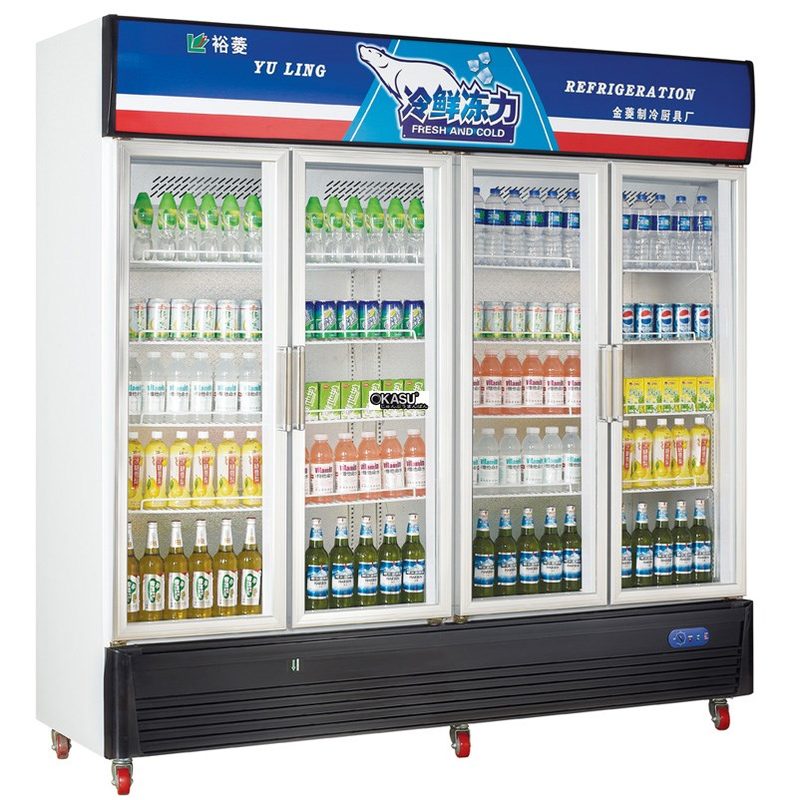 Tủ mát trưng bày 4 cánh kính OKASU OKS-G1580L3
