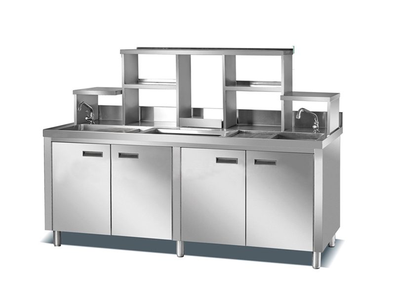Quầy bar inox trà sữa 1,6m