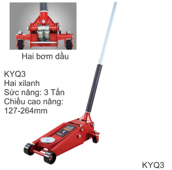 Kích cá sấu loại ngắn 3 tấn KYQ3