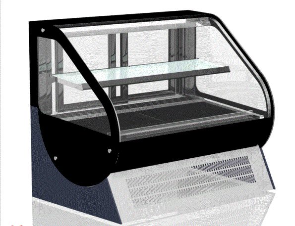 TỦ TRƯNG BÀY BÁNH KÍNH CONG SK640A-S