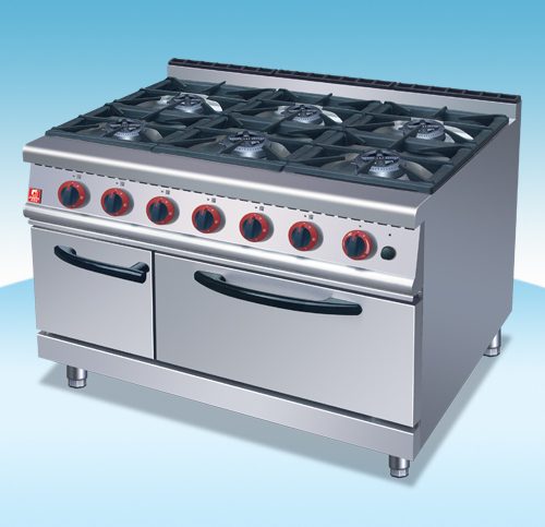 Bếp Âu 6 họng có lò nướng JZH-RQ-6
