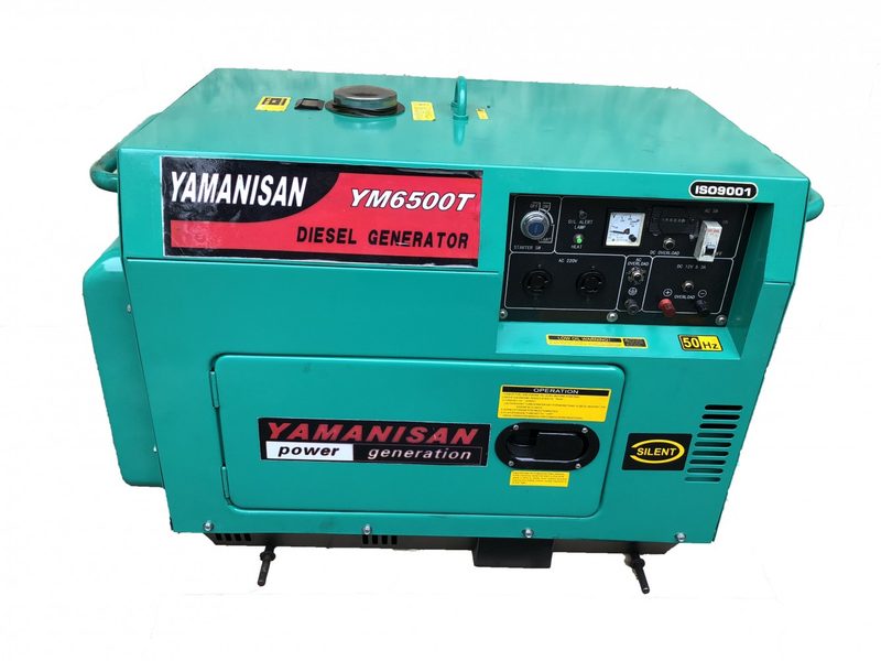 Tổ máy phát điện YAMANISAN-YM6500T-1PHA, ĐỀ, CÁCH ÂM