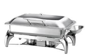 Nồi Hâm Buffet Chữ Nhật Nắp Kiếng Chân Rời AT62593