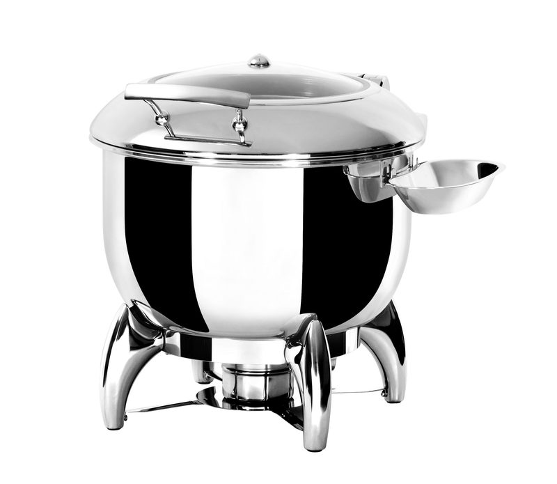 Nồi Soup Buffet Tròn Nắp Kiếng Có Đáy 2 Lớp S52288