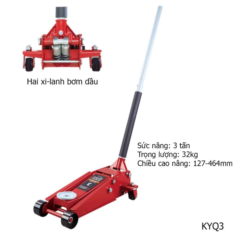 Kích cá sấu 3 tấn (1 Piston)
