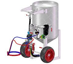 Máy phun cát di động có điều khiển từ xa model BP600-1