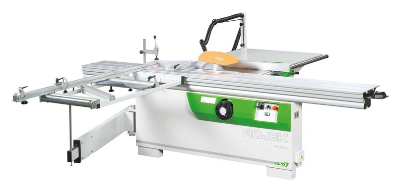 Máy cưa bàn trượt 2 lưỡi Rojek PK320A