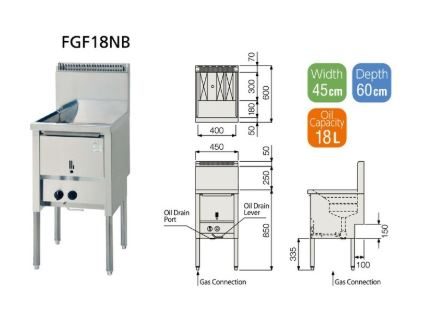 Bếp chiên FUJIMARK FGF18NB