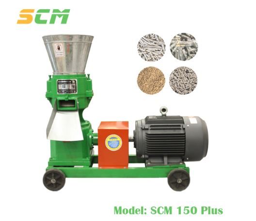 Máy ép cám viên trục liền SCM 150 Plus đa dạng lưới ép