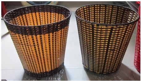 SỌT RÁC NHỰA GIẢ MÂY CHO VĂN PHÒNG SR