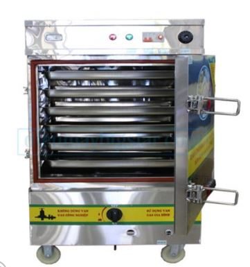 Tủ nấu cơm 6 khay điện/gas