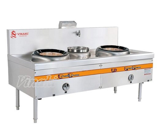 Bếp Á Okasu 2 Họng 1 Bầu Nước BA-2H1B