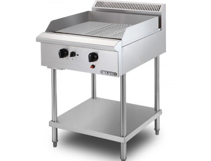 Bếp chiên nửa phẳng nửa nhám chân cao GG2BHRFS-17