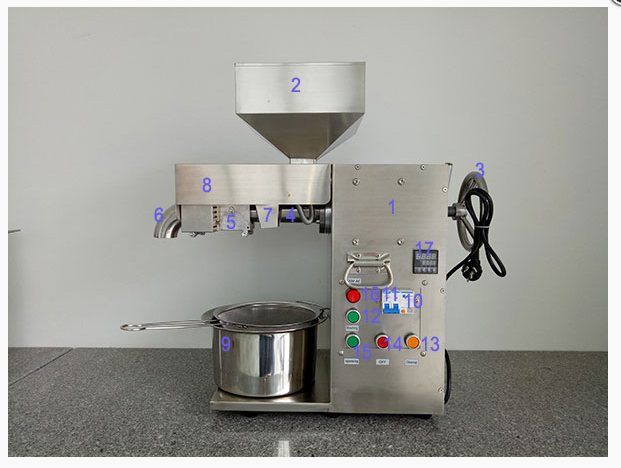 Máy ép dầu thực vật TA1 có công suất 12 đến 20kg/h công nghệ của Đức