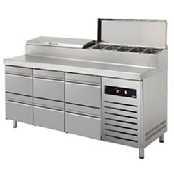 BÀN MÁT INOX PIZZA ASBER 428 LÍT GTPZ-180-06