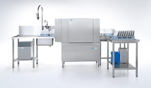 Máy rửa chén băng tải WinterHalter STR 110
