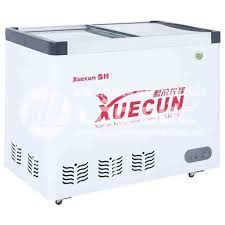 TỦ ĐÔNG MÁT TRƯNG BÀY KEM CỬA LÙA 388 LÍT SNOW VILLAGE SCD-388
